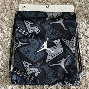 Jordan Black and Gray Graphic GYM Sack